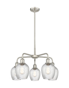 Salina - 5 Light - 24 inch - Satin Nickel - Chandelier (516-5CR-SN-G292)