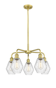 Cindyrella - 5 Light - 24 inch - Satin Gold - Chandelier (516-5CR-SG-G654-6)