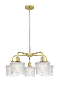 Niagara - 5 Light - 25 inch - Satin Gold - Chandelier (516-5CR-SG-G402)