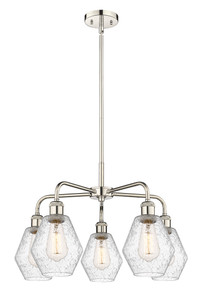Cindyrella - 5 Light - 24 inch - Polished Nickel - Chandelier (516-5CR-PN-G654-6)
