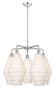 Cascade - 5 Light - 26 inch - Polished Chrome - Chandelier (516-5CR-PC-G671-8)