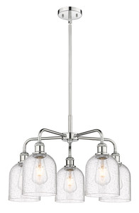 Bella - 5 Light - 24 inch - Polished Chrome - Chandelier (516-5CR-PC-G558-6SDY)