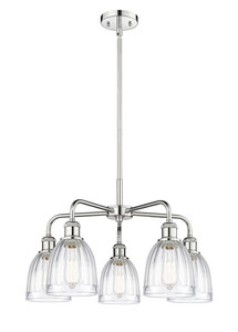 Brookfield - 5 Light - 24 inch - Polished Chrome - Chandelier (516-5CR-PC-G442)