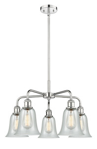 Hanover - 5 Light - 24 inch - Polished Chrome - Chandelier (516-5CR-PC-G2812)