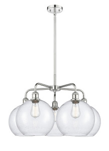 Athens - 5 Light - 28 inch - Polished Chrome - Chandelier (516-5CR-PC-G124-10)