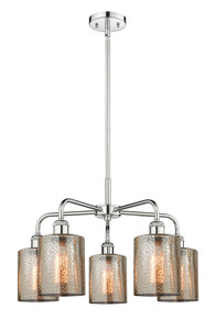 Cobbleskill - 5 Light - 23 inch - Polished Chrome - Chandelier (516-5CR-PC-G116)