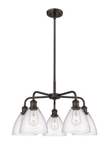 Bristol - 5 Light - 26 inch - Oil Rubbed Bronze - Chandelier (516-5CR-OB-GBD-754)