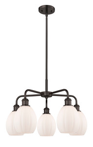 Eaton - 5 Light - 24 inch - Oil Rubbed Bronze - Chandelier (516-5CR-OB-G81)