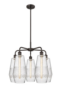 Windham - 5 Light - 25 inch - Oil Rubbed Bronze - Chandelier (516-5CR-OB-G684-7)