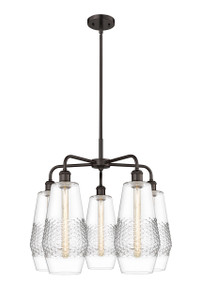 Windham - 5 Light - 25 inch - Oil Rubbed Bronze - Chandelier (516-5CR-OB-G682-7)
