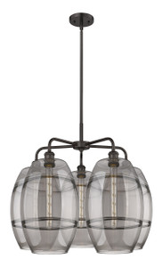 Vaz - 5 Light - 28 inch - Oil Rubbed Bronze - Chandelier (516-5CR-OB-G557-10SM)