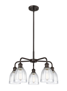 Brookfield - 5 Light - 24 inch - Oil Rubbed Bronze - Chandelier (516-5CR-OB-G442)