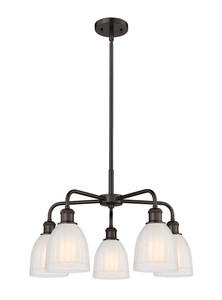 Brookfield - 5 Light - 24 inch - Oil Rubbed Bronze - Chandelier (516-5CR-OB-G441)