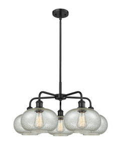 Gorham - 5 Light - 28 inch - Matte Black - Chandelier (516-5CR-BK-G249)