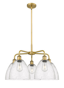 Bristol - 5 Light - 27 inch - Brushed Brass - Chandelier (516-5CR-BB-GBD-94)