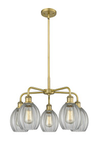 Eaton - 5 Light - 24 inch - Brushed Brass - Chandelier (516-5CR-BB-G82)