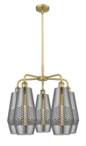 Windham - 5 Light - 25 inch - Brushed Brass - Chandelier (516-5CR-BB-G683-7)