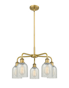 Caledonia - 5 Light - 23 inch - Brushed Brass - Chandelier (516-5CR-BB-G2511)