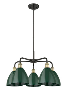 Plymouth - 5 Light - 26 inch - Black Antique Brass - Chandelier (516-5CR-BAB-MBD-75-GR)
