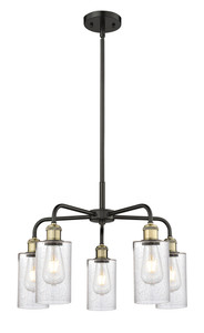 Clymer - 5 Light - 22 inch - Black Antique Brass - Chandelier (516-5CR-BAB-G804)