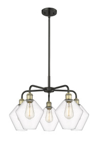 Cindyrella - 5 Light - 26 inch - Black Antique Brass - Chandelier (516-5CR-BAB-G652-8)