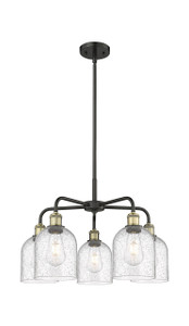 Bella - 5 Light - 24 inch - Black Antique Brass - Chandelier (516-5CR-BAB-G558-6SDY)
