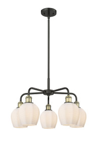 Norfolk - 5 Light - 24 inch - Black Antique Brass - Chandelier (516-5CR-BAB-G461-6)