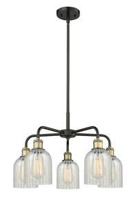 Caledonia - 5 Light - 23 inch - Black Antique Brass - Chandelier (516-5CR-BAB-G2511)