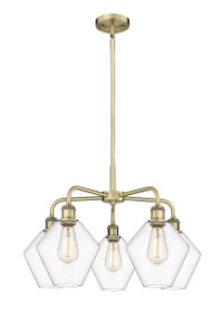 Cindyrella - 5 Light - 26 inch - Antique Brass - Chandelier (516-5CR-AB-G652-8)