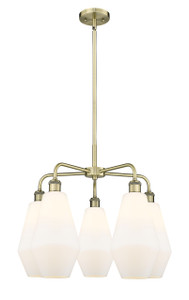 Cindyrella - 5 Light - 25 inch - Antique Brass - Chandelier (516-5CR-AB-G651-7)