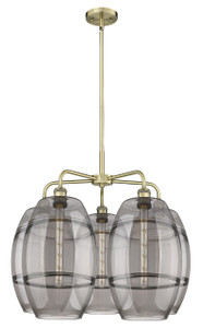 Vaz - 5 Light - 28 inch - Antique Brass - Chandelier (516-5CR-AB-G557-10SM)
