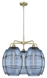 Vaz - 5 Light - 28 inch - Antique Brass - Chandelier (516-5CR-AB-G557-10BL)