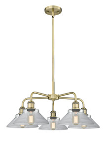 Orwell - 5 Light - 26 inch - Antique Brass - Chandelier (516-5CR-AB-G132)