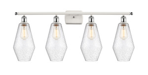 Cindyrella - 4 Light - 37 inch - White Polished Chrome - Bath Vanity Light (516-4W-WPC-G654-7)