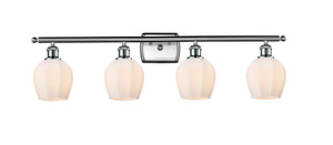 Norfolk - 4 Light - 36 inch - Brushed Satin Nickel - Bath Vanity Light (516-4W-SN-G461-6-LED)