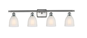 Brookfield - 4 Light - 36 inch - Brushed Satin Nickel - Bath Vanity Light (516-4W-SN-G441-LED)