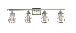 Muselet - 4 Light - 36 inch - Brushed Satin Nickel - Bath Vanity Light (516-4W-SN-CE513)