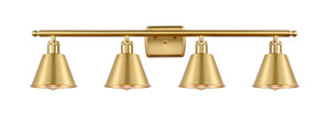 Smithfield - 4 Light - 37 inch - Satin Gold - Bath Vanity Light (516-4W-SG-M8-LED)