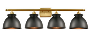 Adirondack - 4 Light - 38 inch - Satin Gold - Bath Vanity Light (516-4W-SG-M14-BK) Adirondack - 4 Light - 38 inch - Satin Gold - Bath Vanity Light (516-4W-SG-M14-BK)