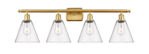 Berkshire - 4 Light - 38 inch - Satin Gold - Bath Vanity Light (516-4W-SG-GBC-84)