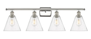 Berkshire - 4 Light - 38 inch - Polished Nickel - Bath Vanity Light (516-4W-PN-GBC-84)