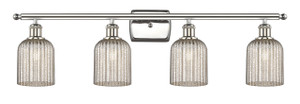 Bridal Veil - 4 Light - 35 inch - Polished Nickel - Bath Vanity Light (516-4W-PN-G559-5ME)