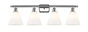 Berkshire - 4 Light - 38 inch - Polished Chrome - Bath Vanity Light (516-4W-PC-GBC-81-LED) Berkshire - 4 Light - 38 inch - Polished Chrome - Bath Vanity Light (516-4W-PC-GBC-81-LED)