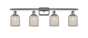 Bridal Veil - 4 Light - 35 inch - Polished Chrome - Bath Vanity Light (516-4W-PC-G559-5ME)