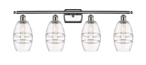 Vaz - 4 Light - 36 inch - Polished Chrome - Bath Vanity Light (516-4W-PC-G557-6CL)