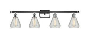 Conesus - 4 Light - 36 inch - Polished Chrome - Bath Vanity Light (516-4W-PC-G275-LED)