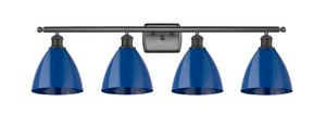 Plymouth - 4 Light - 38 inch - Oil Rubbed Bronze - Bath Vanity Light (516-4W-OB-MBD-75-BL-LED)