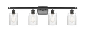 Hadley - 4 Light - 35 inch - Oil Rubbed Bronze - Bath Vanity Light (516-4W-OB-G342-LED)