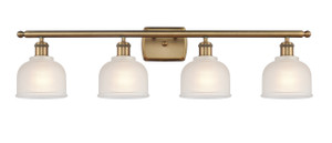 Dayton - 4 Light - 36 inch - Brushed Brass - Bath Vanity Light (516-4W-BB-G411-LED)