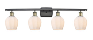 Norfolk - 4 Light - 36 inch - Black Antique Brass - Bath Vanity Light (516-4W-BAB-G461-6)